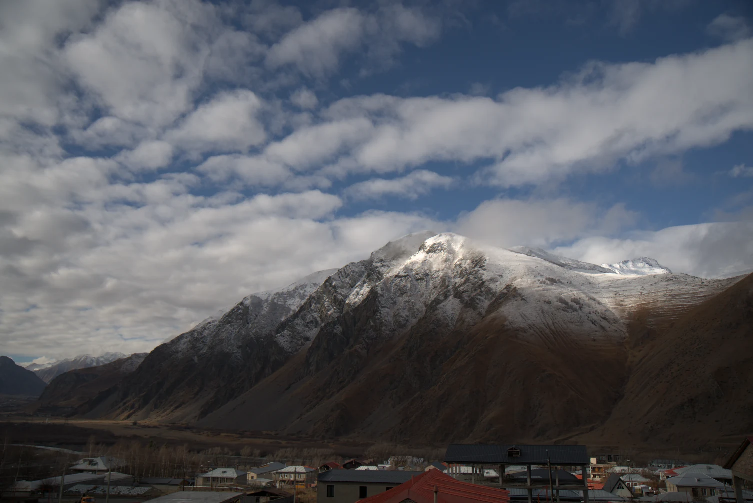 Berget Kazbegi i Georgien